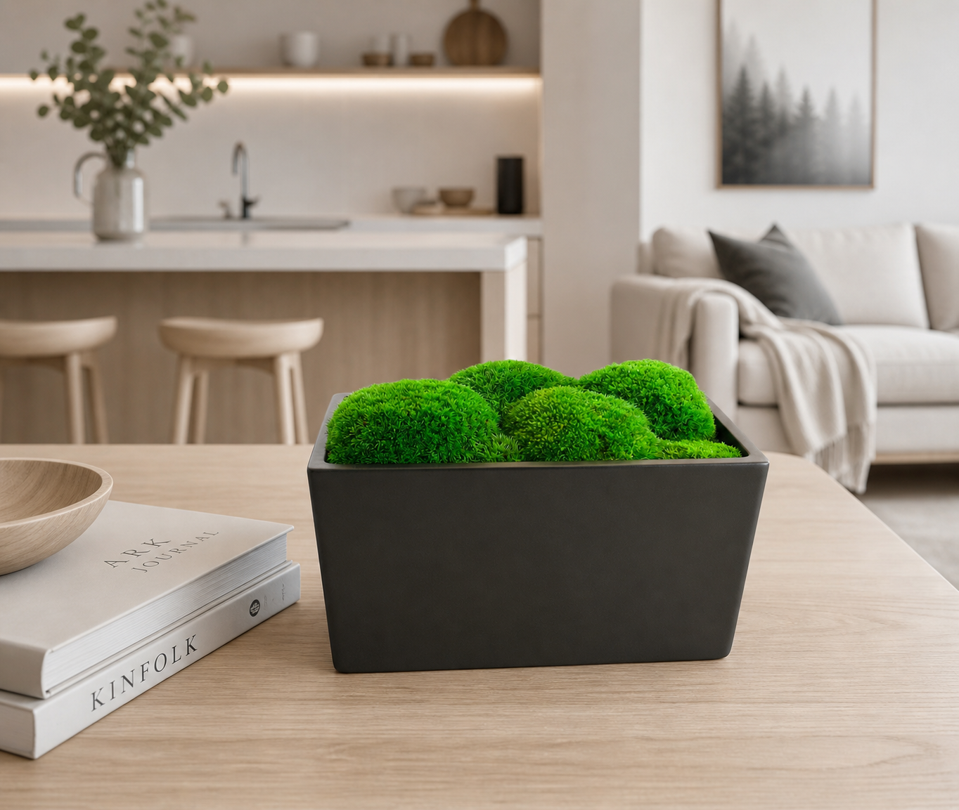 Lillepott stabiliseeritud samblaga Greenhill 1