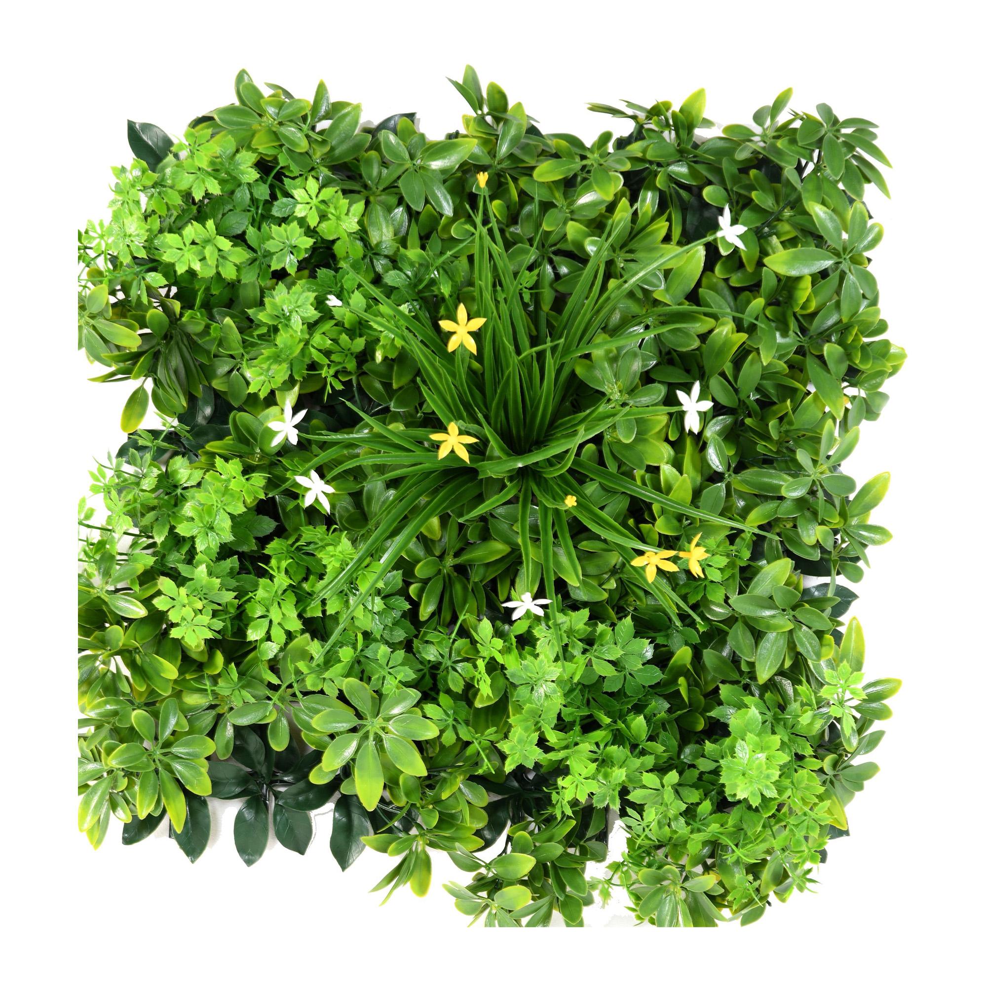 Панель с искусственными растениями 50×50 см