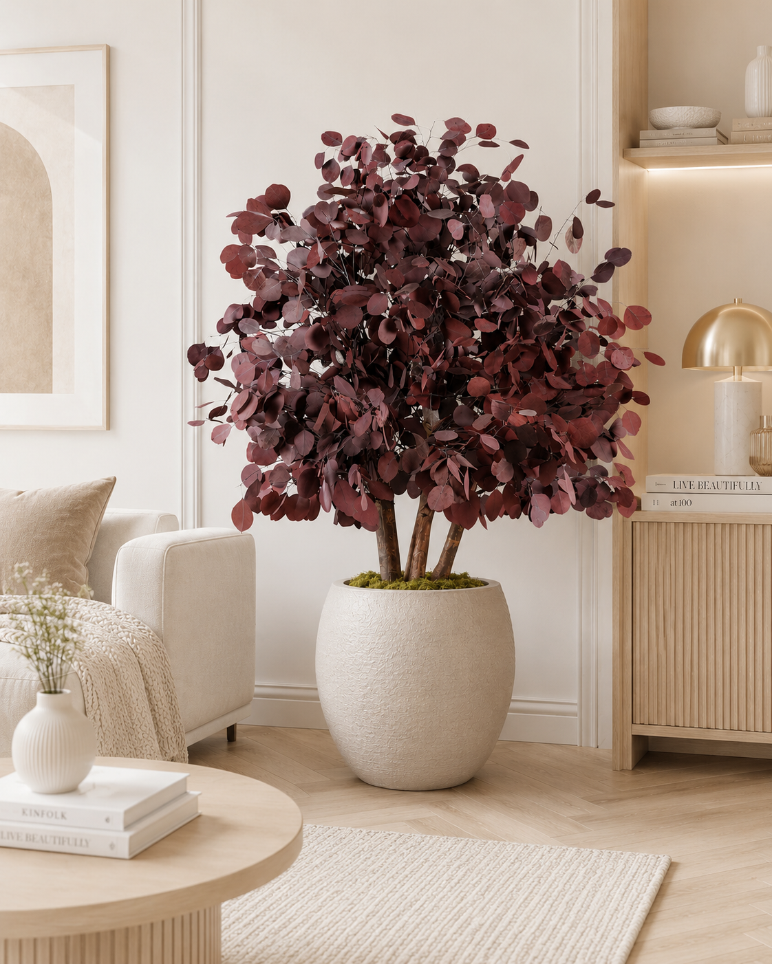 Preserved Populus Bush 100 cm