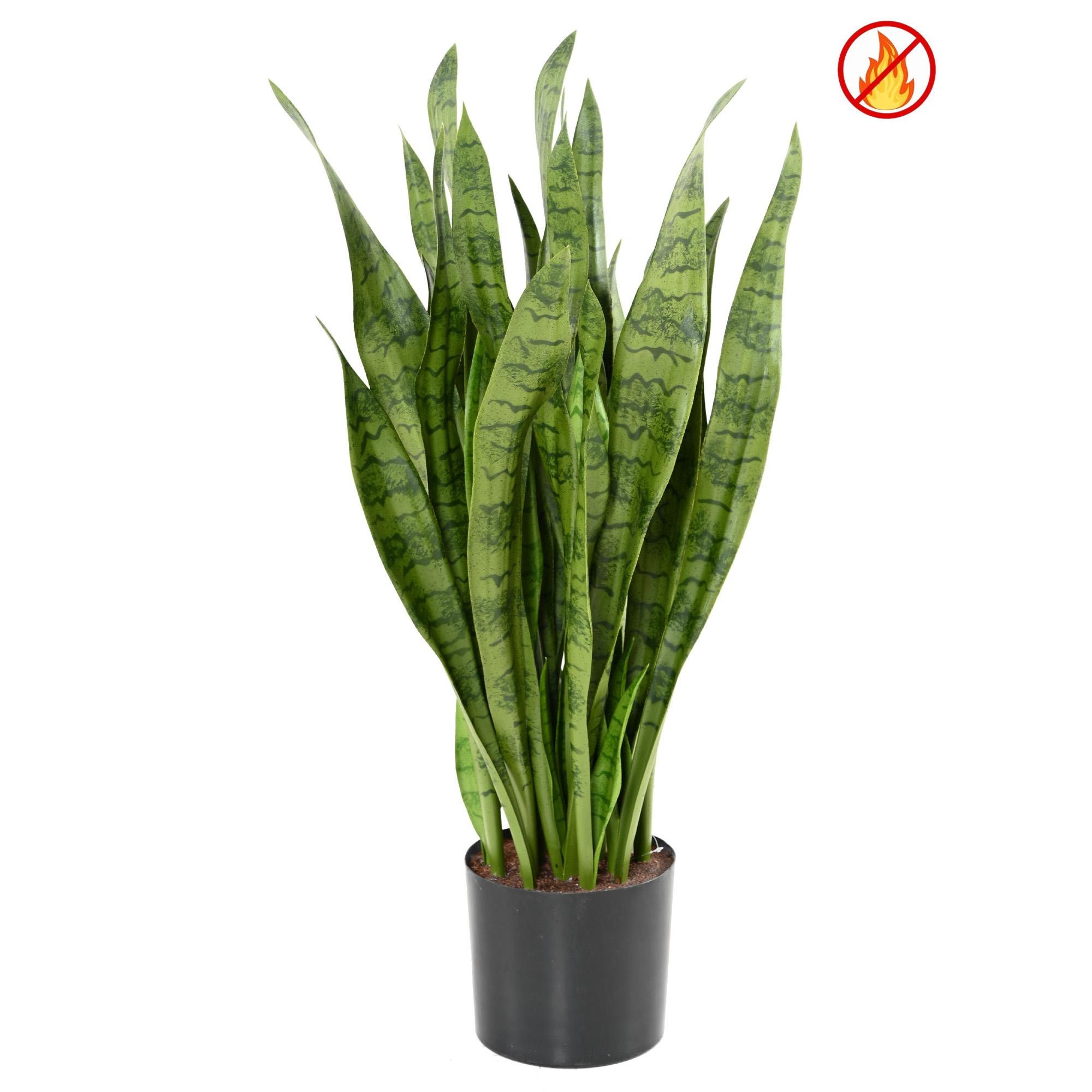 Kunstlik Sansevieria Suur roheline - tulekindel